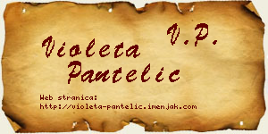 Violeta Pantelić vizit kartica